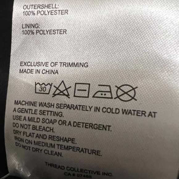 NVLT Tweed Trucker Jacket - Black Combo - Size L - Picture 7 of 7